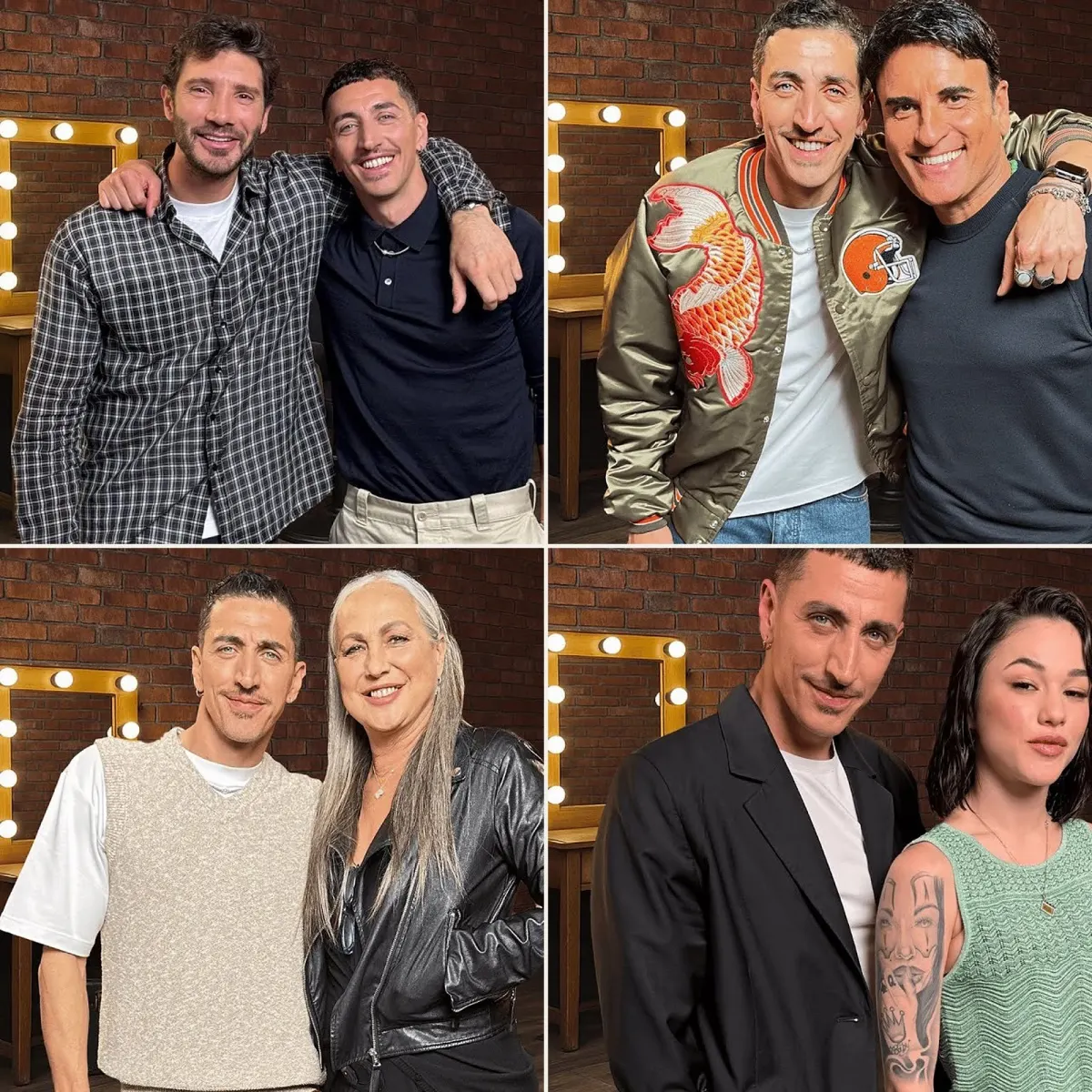 In Camerino: Marcello Sacchetta with Stefano De Martino, Alessandra Celentano, Sal Da Vinci and Maria Esposito