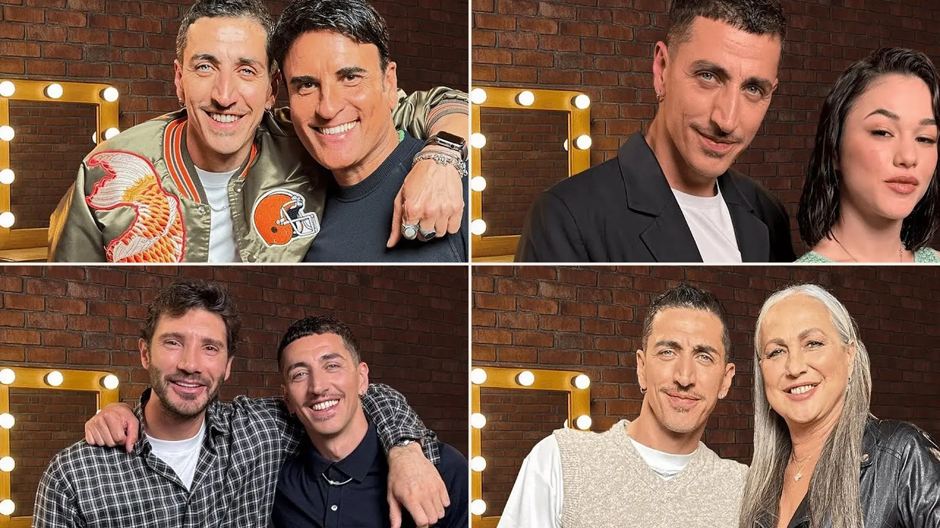 In Camerino: Marcello Sacchetta with Stefano De Martino, Alessandra Celentano, Sal Da Vinci and Maria Esposito