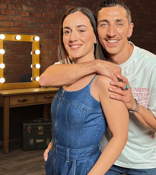 In Camerino: Marcello Sacchetta with Valeria Angione